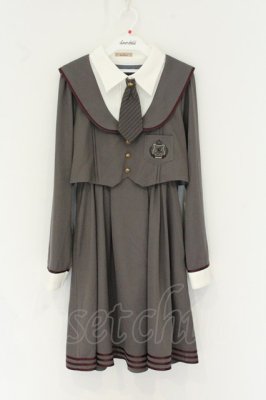 Preview of Traditional Academyボレロセーラーワンピース グレー