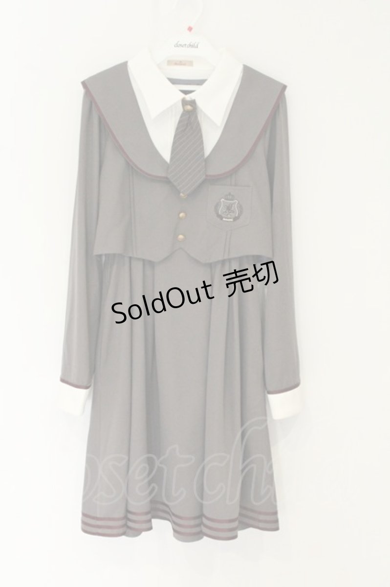 画像2: Amavel / Traditional Academyボレロセーラーワンピース グレー O-26-08-14-024-CA-OP-IG-OS (2)
