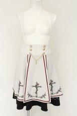 画像1: Amavel / 深紅のロザリオローズレイヤードスカート F シロ（色移りあり） O-26-08-14-025-CA-SK-OW-OS (1)