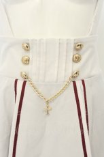 画像2: Amavel / 深紅のロザリオローズレイヤードスカート F シロ（色移りあり） O-26-08-14-025-CA-SK-OW-OS (2)