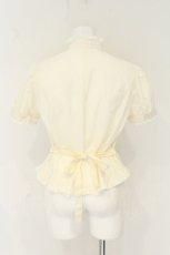 画像3: Innocent World / トーションレースプレーンスタンドカラーブラウス（2011） L 生成り O-26-08-14-026-IW-BL-IG-OS (3)