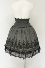 画像4: axes femme / グレンチェックハイウエストスカート M グレー×クロ O-26-08-14-027-AX-SK-IG-OS (4)