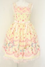 画像1: Angelic Pretty / Ohanami Bunnyジャンパースカート  イエロー O-26-08-15-033-AP-OP-IG-OS (1)