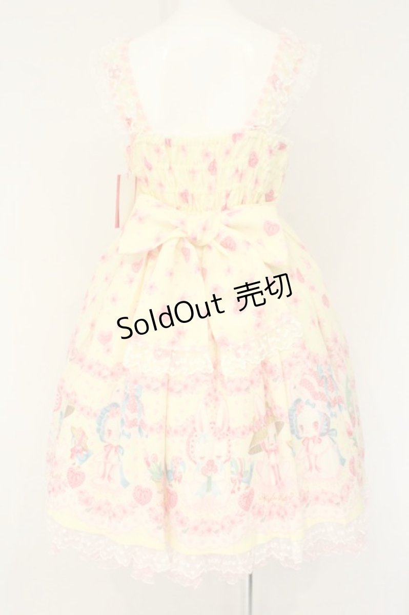 画像5: Angelic Pretty / Ohanami Bunnyジャンパースカート  イエロー O-26-08-15-033-AP-OP-IG-OS (5)