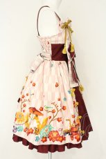画像4: metamorphose / 春告げ鳥の恋うららプリーツジャンパースカート  ピンク O-26-08-15-035-ME-OP-IG-OS (4)