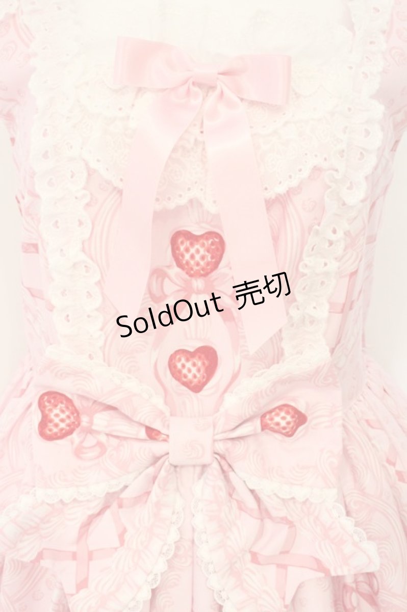 画像2: Angelic Pretty / Decoration Strawberryジャンパースカート  ピンク O-26-08-15-036-AP-OP-OW-OS (2)
