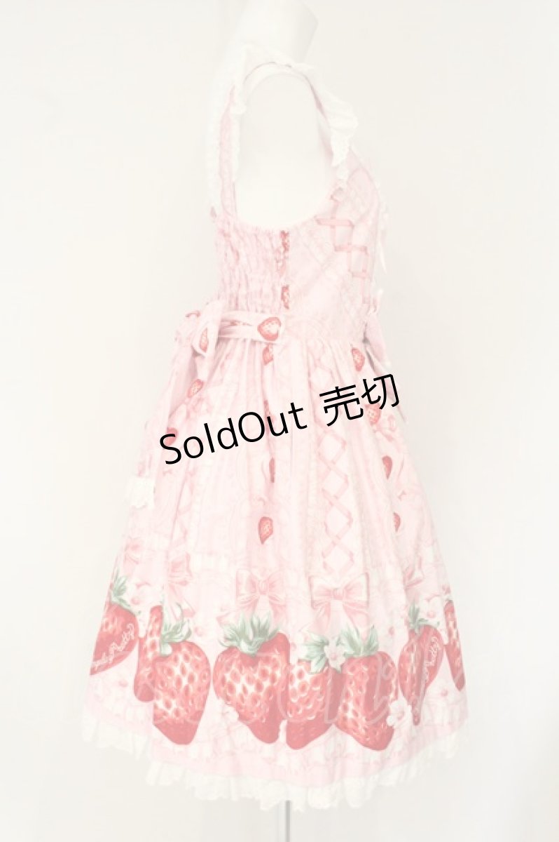 画像5: Angelic Pretty / Decoration Strawberryジャンパースカート  ピンク O-26-08-15-036-AP-OP-OW-OS (5)