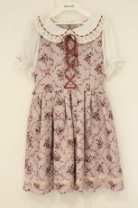 画像1: Ank Rouge / RomanticBouquetスピンドルワンピース M ピンク O-26-08-15-043-CA-OP-OW-OS (1)