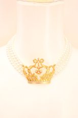 画像2: BABY,THE STARS SHINE BRIGHT / 蝶々王冠パールチョーカー  ゴールド O-26-08-15-1013-BA-AC-OW-OS (2)