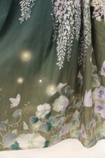 画像3: axes femme / 古典絵巻風パネル柄スカート F グリーン O-26-08-15-066-AX-SK-OW-OS (3)