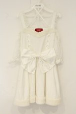 画像1: Jamie エーエヌケー / bigリボンオフショルセットアップ【パンツ欠品】 M シロ O-26-08-15-076-LO-OP-OW-OS (1)