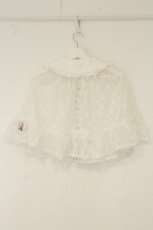 画像3: Jamie エーエヌケー / クロスリボンフリルケープ【クロスリボン欠品】 M シロ O-26-08-15-077-LO-TO-OW-OS (3)