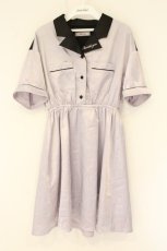 画像1: Ank Rouge / ボウリングシャツワンピース M ラベンダー O-26-08-15-082-CA-OP-OW-OS (1)