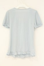 画像4: axes femme / ラメ入りBIGリボンプルオーバー M サックス O-26-08-15-018-AX-TO-IG-OS (4)