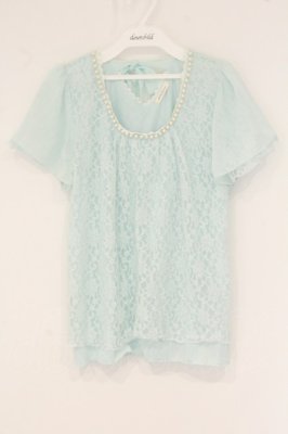 Preview of シフォンレーシートップス M ミント