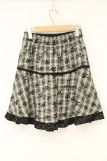 画像3: axes femme / バラフロッキーptフレアスカート M アイボリー×クロ O-26-08-15-002-AX-SK-IG-OS (3)