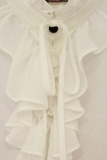 画像2: Qutie Frash / 後ろロングフリルブラウス  ホワイト O-26-08-15-024-QU-BL-IG-OS (2)