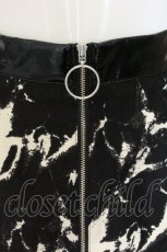 画像2: Jamie エーエヌケー / クラックプリント台形スカート  クロ×クリーム O-26-08-16-050-LO-SK-IG-OS (2)