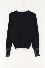画像4: axes femme / テレスコープラメ刺繍ニット F ネイビー O-26-08-16-008-AX-TO-OW-OS (4)