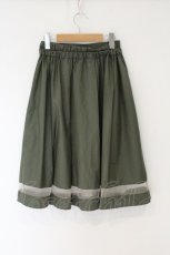 画像4: axes femme / デザインホックプリーツスカート M グリーン O-26-08-16-001-AX-SK-OW-OS (4)