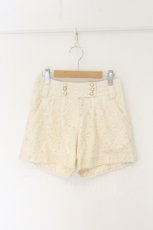 画像1: axes femme / 総レースショートパンツ M アイボリー O-26-08-16-020-AX-PA-IG-OS (1)