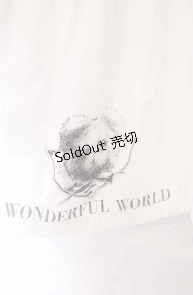 画像2: WONDERFUL WORLD / くまプリントロングスカート【お直しあり】  シロ O-26-08-17-007-LO-SK-IG-OS (2)