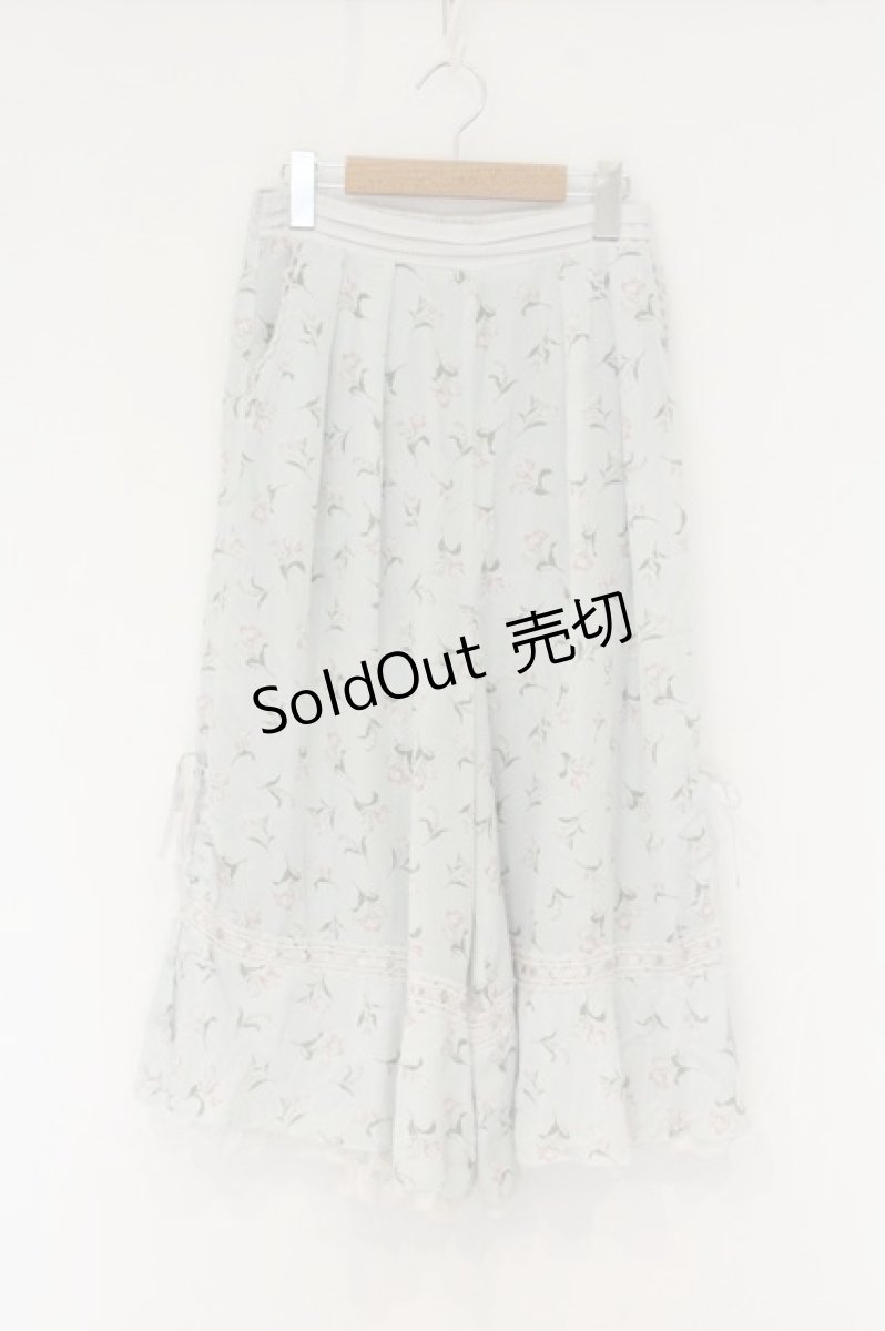 画像1: axes femme / 花柄スカウチョ M ミント O-26-08-19-038-AX-PA-OW-ZT780 (1)