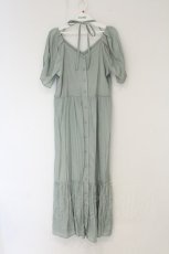 画像1: axes femme POETIQUE / マルチwayパフスリーブティアードワンピース M グリーン O-26-08-19-047-AX-OP-OW-OS (1)