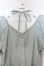 画像2: axes femme POETIQUE / マルチwayパフスリーブティアードワンピース M グリーン O-26-08-19-047-AX-OP-OW-OS (2)