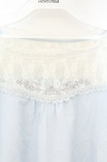 画像2: axes femme POETIQUE / ファンタジータイムブラウス M サックス O-26-08-19-020-AX-BL-OW-OS (2)