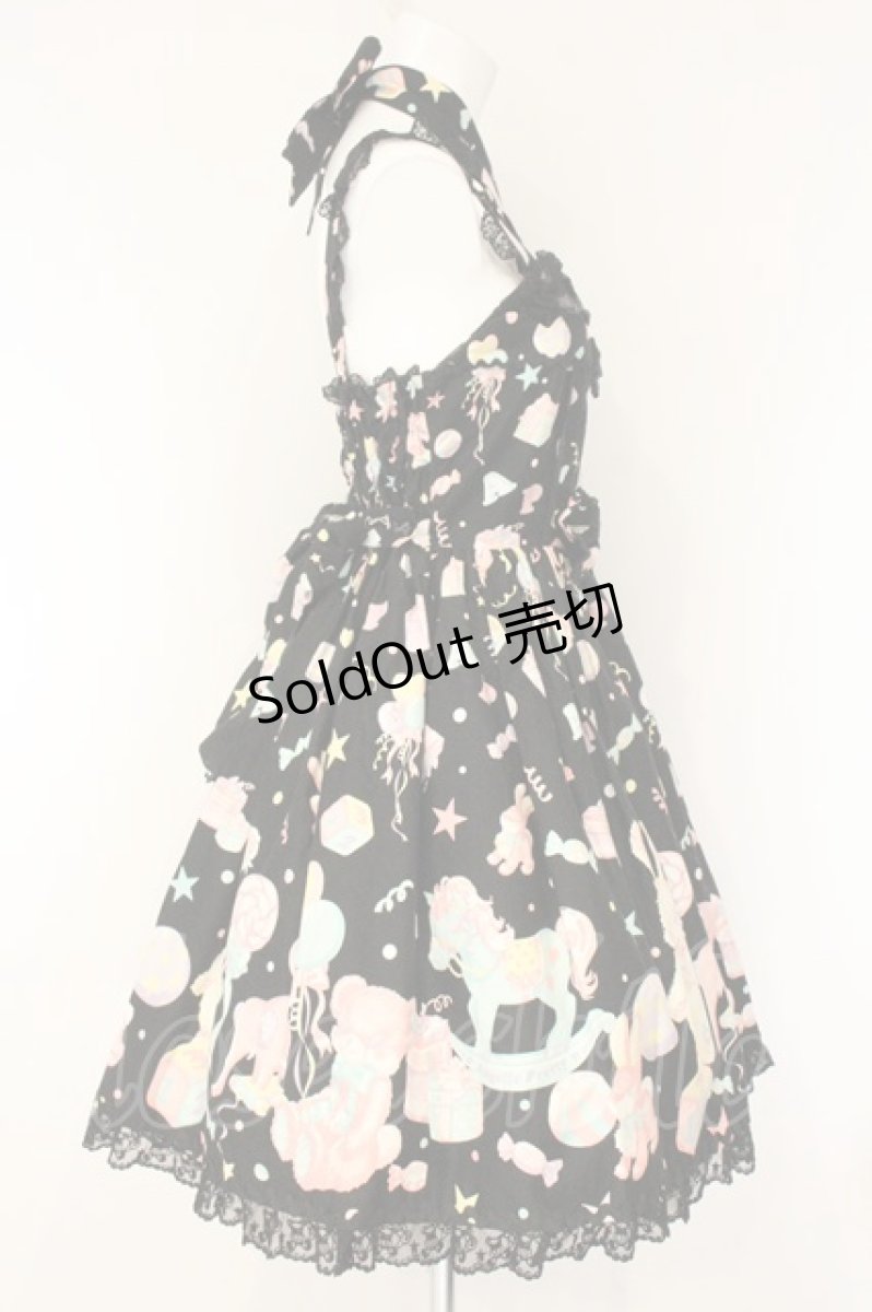 画像5: Angelic Pretty / TOY PARADE胸切替スカラップジャンパースカート  クロ O-26-08-20-040-AP-OP-OW-OS (5)