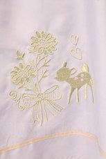 画像3: axes femme / バンビ刺繍ジャンパースカート M パープル O-26-08-20-052-AX-OP-OW-OS (3)