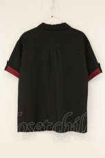 画像3: axes femme / ジャカード×プリーツブラウス F ワイン×クロ O-26-08-20-060-AX-BL-OW-OS (3)