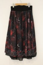 画像4: axes femme / ステラプリントイレヘムスカート F ワイン O-26-08-20-062-AX-SK-OW-OS (4)