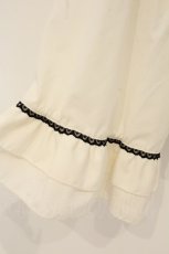 画像3: axes femme / クロスローズ刺繍ブラウス M キナリ O-26-08-20-068-AX-BL-OW-OS (3)