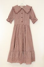 画像1: m petit by misako / AM*ギンガムCHKワンピース S アカ O-26-08-20-077-LO-OP-OW-OS (1)