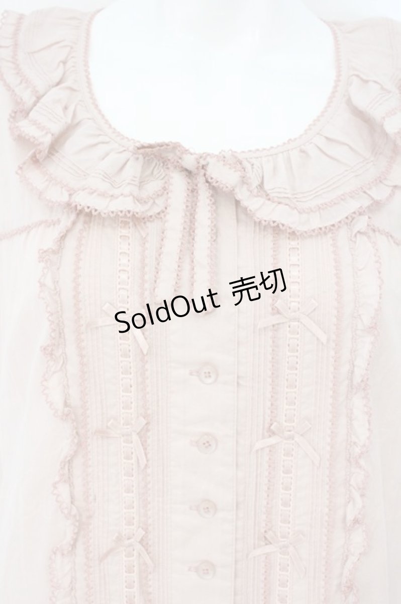画像2: PINK HOUSE / ハートワッペンローンフリルワンピース  ピンク O-26-08-20-084-LO-OP-IG-OS (2)
