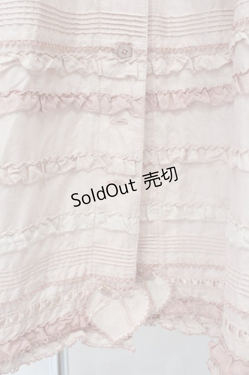 画像3: PINK HOUSE / ハートワッペンローンフリルワンピース  ピンク O-26-08-20-084-LO-OP-IG-OS (3)