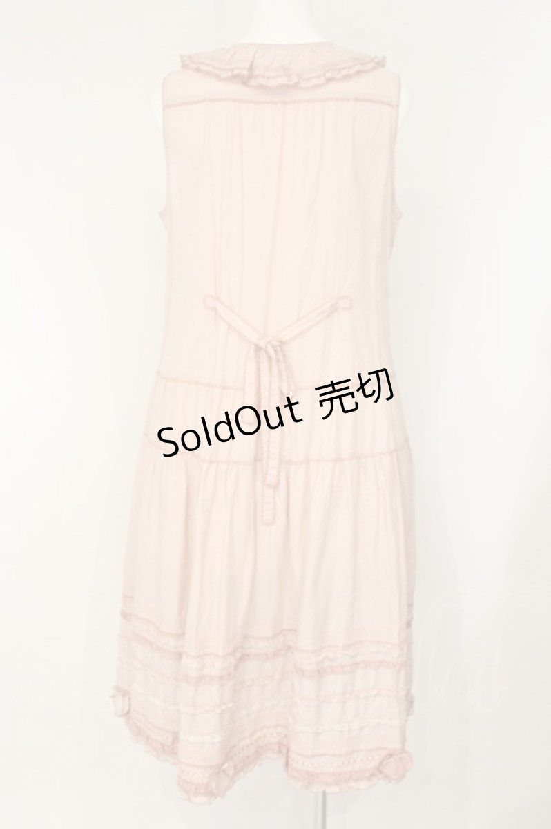 画像5: PINK HOUSE / ハートワッペンローンフリルワンピース  ピンク O-26-08-20-084-LO-OP-IG-OS (5)