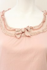 画像2: PINK HOUSE / ローンフリル切り替えティアードチュニック  ピンク O-26-08-20-085-LO-TO-IG-OS (2)