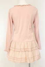 画像4: PINK HOUSE / ローンフリル切り替えティアードチュニック  ピンク O-26-08-20-085-LO-TO-IG-OS (4)