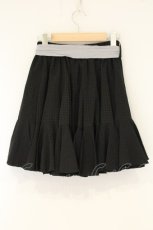 画像3: axes femme / シャドーチェックフレアスカート M クロ O-26-08-20-015-AX-SK-OW-OS (3)