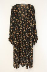 画像3: axes femme / 花柄フィッシュテールガウン M クロ O-26-08-20-002-AX-TO-OW-OS (3)