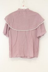 画像3: axes femme / フラワーレース使いブラウス M ラベンダー O-26-08-20-023-AX-BL-OW-OS (3)