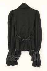 画像4: MARBLE / アンティーク貴族風タイ付きビショップドスリーブブラウス  ブラック O-26-08-20-032-GO-BL-IG-OS (4)