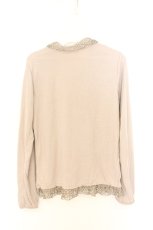 画像3: axes femme / シフォンフリルカットソー M ベージュ O-26-08-21-035-AX-TO-IG-OS (3)