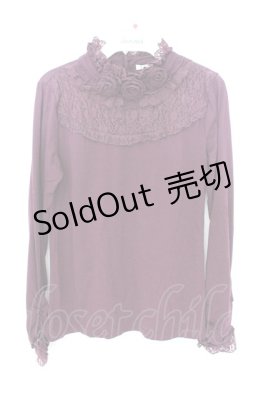 Preview of 薔薇コサージュ付きタートル M ワイン