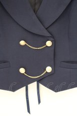 画像2: Amavel / Stately Emblem ベスト  ネイビー O-26-08-21-006-CA-JA-IG-OS (2)