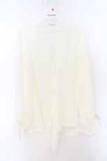 画像1: axes femme / イレヘムシフォンカーデ F オフシロ O-26-08-21-008-AX-TO-IG-OS (1)