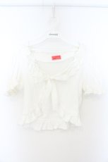 画像1: BABY,THE STARS SHINE BRIGHT / レースフリル半袖ボレロ  シロ O-26-08-21-023-BA-TO-OW-OS (1)